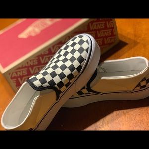 Platform Checkered Vans